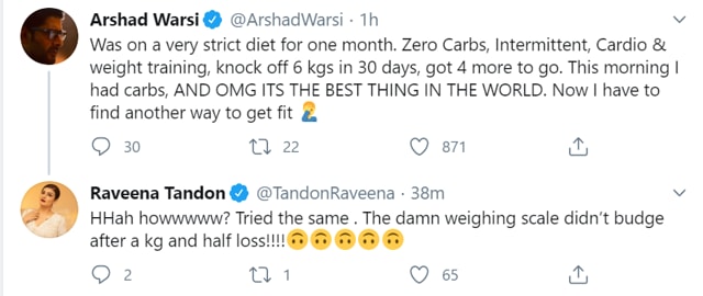 Arshad and Raveena discussed his weight loss. Arshad and Raveena discussed his weight loss.