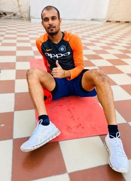 During the lockdown, the 29-year-old is spending time with his family at his house in Zirakpur and also making sure he is keeping mentally and physically fit. (HT Photo)