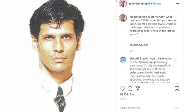 Milind Soman Shares Shirtless Photo After He Troll Nude 