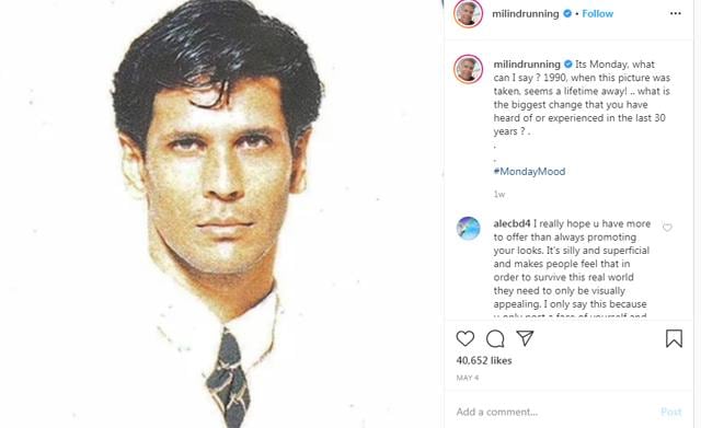 Milind Soman Xxx - Milind Soman shares controversial nude photo shoot from 25 years ago,  wonders how it would be received today | Bollywood - Hindustan Times