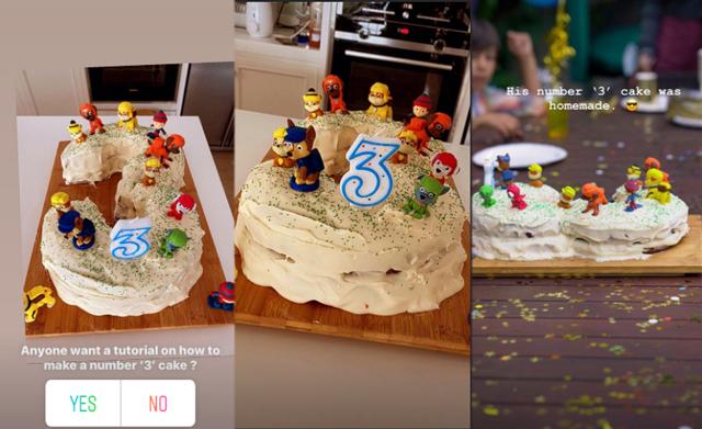 Zack’s home-made birthday cake.
