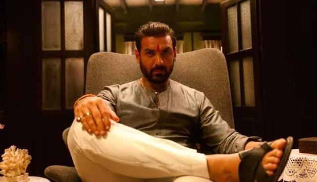John Abraham in a still from Mumbai Saga John Abraham in a still from Mumbai Saga