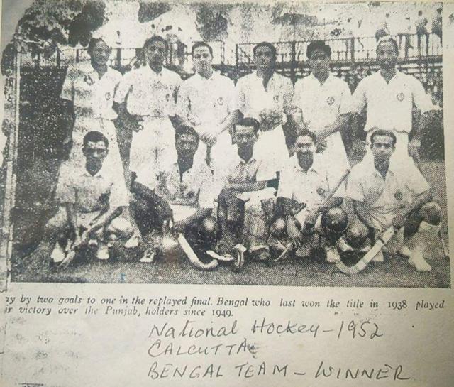 My grandfather is top extreme left- part of the winning Bengal team in the 1952 nationals. My grandfather is top extreme left- part of the winning Bengal team in the 1952 nationals.