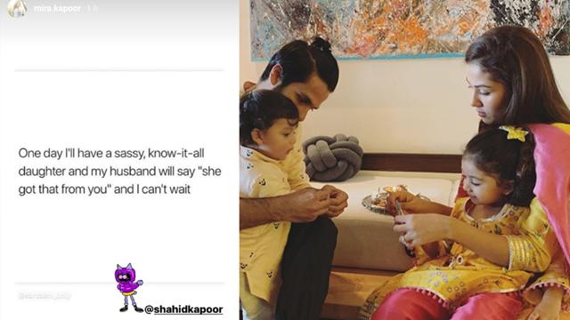 Mira Rajput shared a quote for Shahid Kapoor on Instagram. Mira Rajput shared a quote for Shahid Kapoor on Instagram.