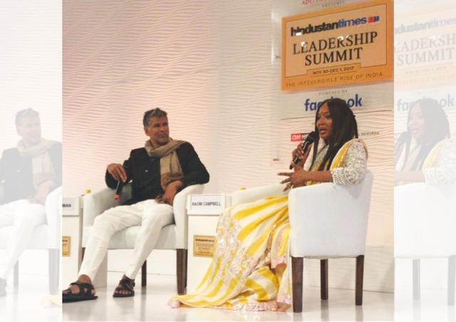 Milind Soman interviewed int’l supermodel Naomi Campbell at the HT Leadership Summit 2017 (File photo) Milind Soman interviewed int’l supermodel Naomi Campbell at the HT Leadership Summit 2017 (File photo)