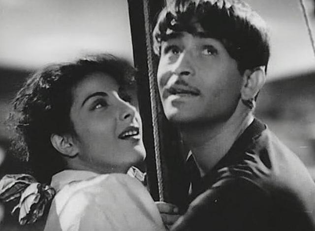 Nargis with Raj Kapoor in Awaara. Nargis with Raj Kapoor in Awaara.