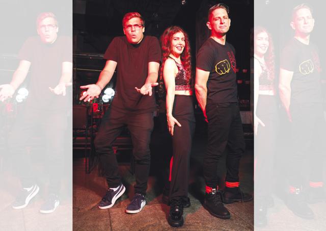 Lead Singer of the Grammy Award-winning band Opium Moon Lili Haydn (centre) with Tom Thumb and Gordon Hamilton in Mumbai (Shivangi Kulkarni) Lead Singer of the Grammy Award-winning band Opium Moon Lili Haydn (centre) with Tom Thumb and Gordon Hamilton in Mumbai (Shivangi Kulkarni)