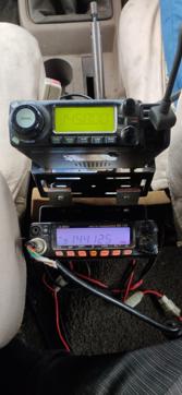 A ham or amateur radio. A ham or amateur radio.