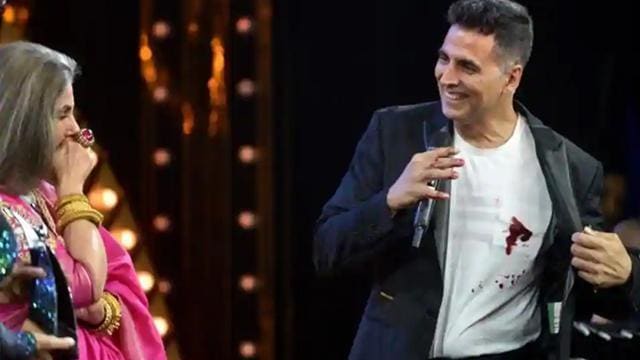 Dimple Kapadia and Akshay Kumar at Hindustan Times India’s Most Stylish awards. Dimple Kapadia and Akshay Kumar at Hindustan Times India’s Most Stylish awards.