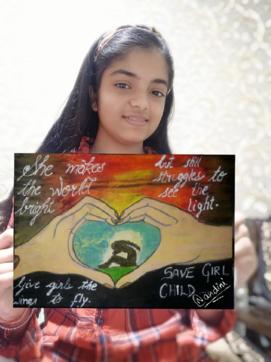 Nandini spends her time making drawings as it helps her think and recreate imagination Nandini spends her time making drawings as it helps her think and recreate imagination