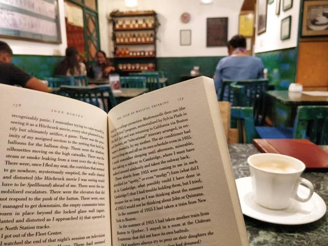 A steaming cup of coffee and a good read — Full Circle introduced the cafe culture in the city. A steaming cup of coffee and a good read — Full Circle introduced the cafe culture in the city.