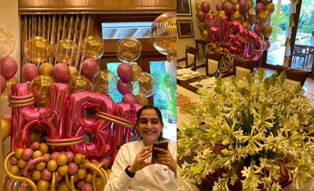 Sonam Kapoor posted pictures from her birthday celebration. Sonam Kapoor posted pictures from her birthday celebration.