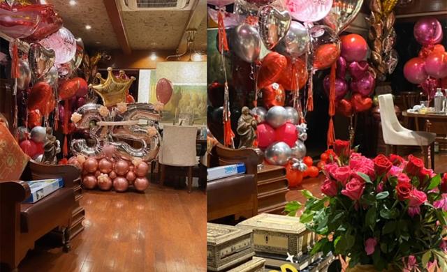 The decorations for Sonam Kapoor’s birthday. The decorations for Sonam Kapoor’s birthday.