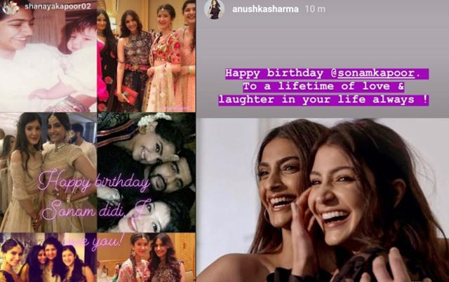 Here’s how Shanaya Kapoor and Anushka Sharma wished Sonam Kapoor on her birthday. Here’s how Shanaya Kapoor and Anushka Sharma wished Sonam Kapoor on her birthday.