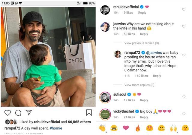 See Arjun’s interaction with an Instagram user. See Arjun’s interaction with an Instagram user.