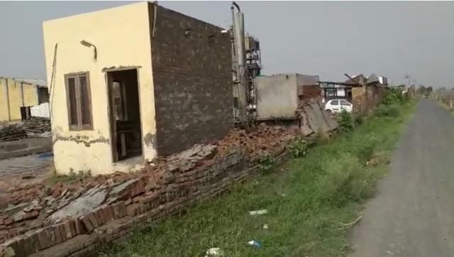 Many boundary walls fell during the windstorm on Thursday night. (Representative Image/HT  )