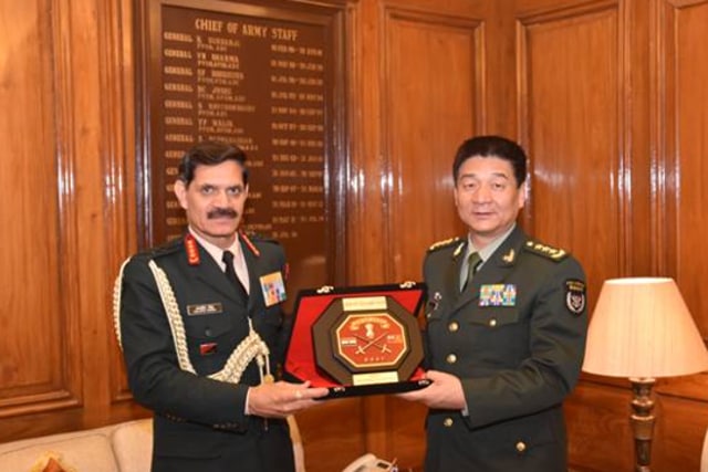 Gen Zhao Zongqi, Commander of Western Theatre Command, met then Army Chief Gen Dalbir Singh in December 2016