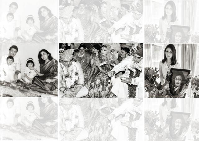 (From left) Rishi Kapoor’s firstborn, Riddhima, with her parents and brother as a kid, during her wedding and after the demise of her father (From left) Rishi Kapoor’s firstborn, Riddhima, with her parents and brother as a kid, during her wedding and after the demise of her father