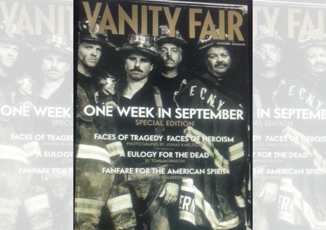 Vanity Fair’s November 2001 issue was themed around the 9/11 terror attacks that shook the US and the world Vanity Fair’s November 2001 issue was themed around the 9/11 terror attacks that shook the US and the world