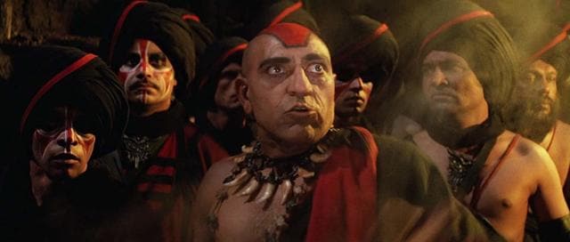 Amrish Puri as Mola Ram (Paramount pictures) Amrish Puri as Mola Ram (Paramount pictures)