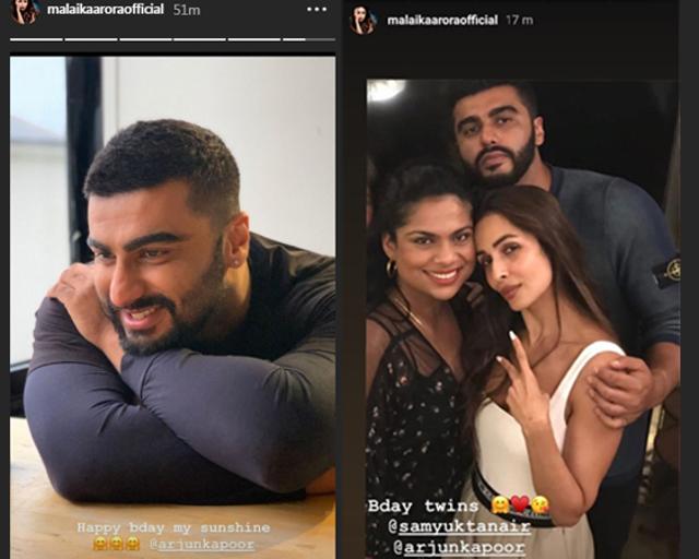 Malaika Arora shared two pictures on Arjun Kapoor’s birthday. Malaika Arora shared two pictures on Arjun Kapoor’s birthday.