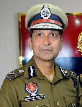 Punjab Police chief Dinkar Gupta is also a 1987-batch Indian Police Service (IPS) officer. This is perhaps the first time any power couple serves simultaneously as the chief secretary and the DGP of a state (HT FILE ) Punjab Police chief Dinkar Gupta is also a 1987-batch Indian Police Service (IPS) officer. This is perhaps the first time any power couple serves simultaneously as the chief secretary and the DGP of a state (HT FILE )