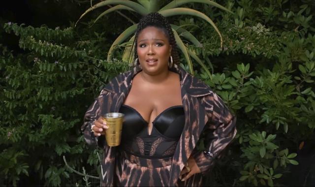 In this video grab issued Sunday, June 28, 2020, by BET, Lizzo speaks during the BET Awards. (BET) In this video grab issued Sunday, June 28, 2020, by BET, Lizzo speaks during the BET Awards. (BET)