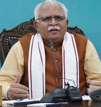 Haryana chief minister Manohar Lal Khattar