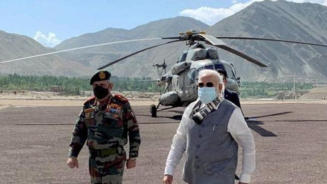 PM Modi On Ladakh Front With Strong Message To Protect Border From ...