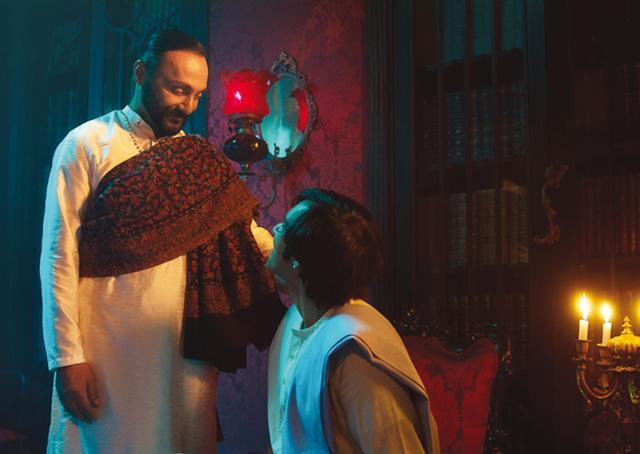 Still from Bulbbul, where Rahul Bose plays a double role and lends it a nuanced edge