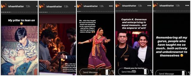 Ishaan Khatter’s Guru Purnima posts. Ishaan Khatter’s Guru Purnima posts.