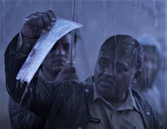 Dibyendu Bhattacharya is a nice change as a DSP after being seen as a gangster in Lal Bazaar.