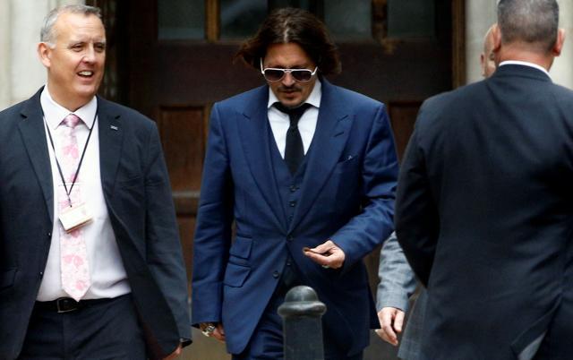 Actor Johnny Depp leaves the High Court. (REUTERS) Actor Johnny Depp leaves the High Court. (REUTERS)