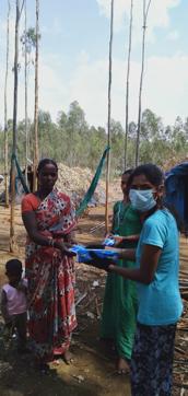 With the Rs 20,000 she raised from the sale of one goat, Rani fed 65 migrants for a week, delivering meals to them twice a day - either vegetable pulao or tomato rice - as well as biscuits every morning for breakfast. With the Rs 20,000 she raised from the sale of one goat, Rani fed 65 migrants for a week, delivering meals to them twice a day - either vegetable pulao or tomato rice - as well as biscuits every morning for breakfast.