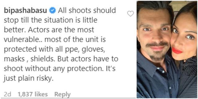 Bipasha Basu posted is message on a paparazzo’s Instagram post on Parth Samthan. Bipasha Basu posted is message on a paparazzo’s Instagram post on Parth Samthan.
