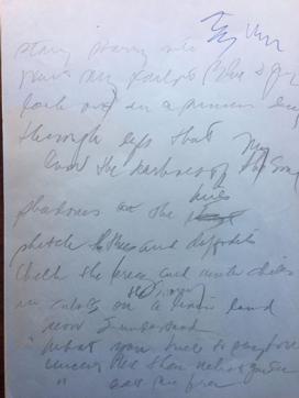 The opening page of 14 pages of handwritten lyrics for Don McLean's 1971 song "Vincent", that are up for sale by Los Angeles, California, U.S. documents dealer Moments in Time is seen in this undated handout photo. (via REUTERS) The opening page of 14 pages of handwritten lyrics for Don McLean's 1971 song "Vincent", that are up for sale by Los Angeles, California, U.S. documents dealer Moments in Time is seen in this undated handout photo. (via REUTERS)