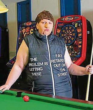 Haley Morris-Cafiero takes on haters in a photo series called The Bully Pulpit. Haley Morris-Cafiero takes on haters in a photo series called The Bully Pulpit.