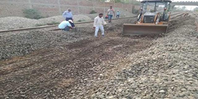 The track lines have been straightened at Sahnewal and Dhandari Kalan railway stations. (HT PHOTO)