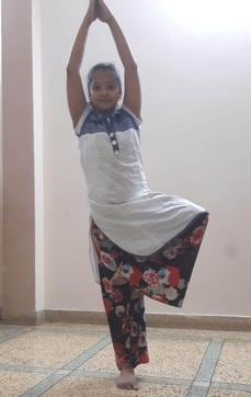 Mokshda Jain utilising this lockdown period by indulging in midbrain activation exercises like yoga that improve the concentration level and memory Mokshda Jain utilising this lockdown period by indulging in midbrain activation exercises like yoga that improve the concentration level and memory