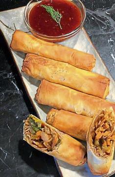Vegetable Spring Rolls. Vegetable Spring Rolls.