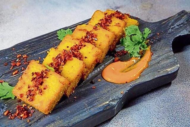 Thai Creamy Corn Cake with Aromate. Thai Creamy Corn Cake with Aromate.