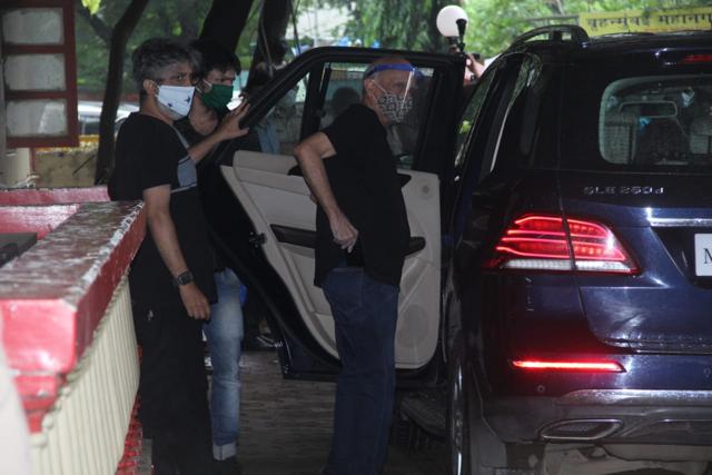 Mahesh Bhatt seen at the Santa Cruz police station. (Mahesh Bhatt) Mahesh Bhatt seen at the Santa Cruz police station. (Mahesh Bhatt)