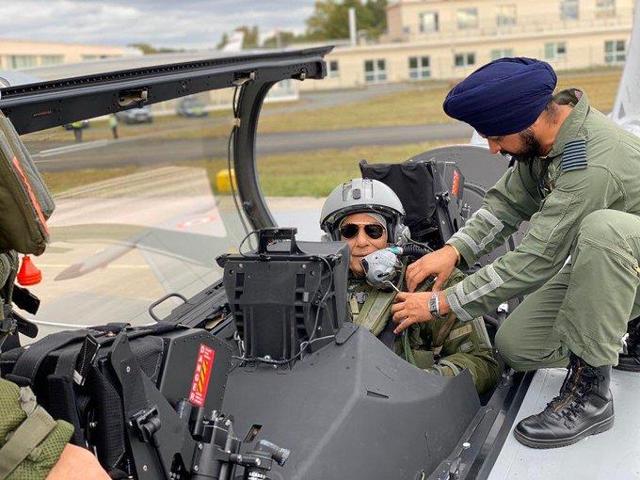 When defence minister Rajnath Singh took a sortie on a Rafale aircraft in France last year in October. When defence minister Rajnath Singh took a sortie on a Rafale aircraft in France last year in October.