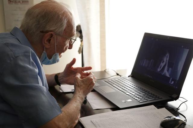 Giuseppe Paterno, 96, Italy's oldest student, takes his final exam online, for his undergraduate degree that he has been studying for in history and philosophy at the University of Palermo, using a laptop at his home, due to social distancing measures implemented during the coronavirus disease (COVID-19) outbreak, in Palermo, Italy, June 23, 2020. (REUTERS) Giuseppe Paterno, 96, Italy's oldest student, takes his final exam online, for his undergraduate degree that he has been studying for in history and philosophy at the University of Palermo, using a laptop at his home, due to social distancing measures implemented during the coronavirus disease (COVID-19) outbreak, in Palermo, Italy, June 23, 2020. (REUTERS)