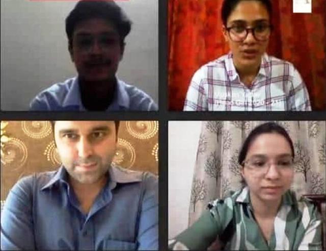 Scholars narrated their success stories during the webinar (HT Photo) Scholars narrated their success stories during the webinar (HT Photo)