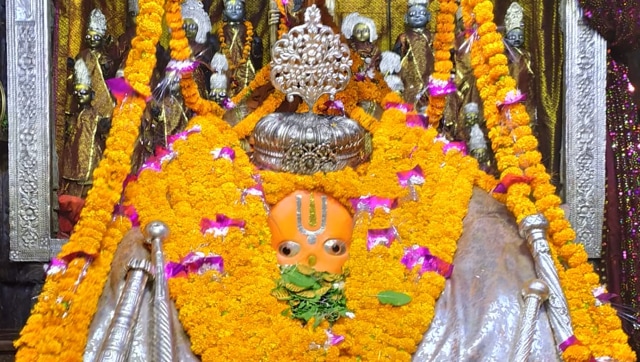 Vedic rituals were performed at Hanuman Garhi temple to seek permission from Lord Hanuman for construction of Ram Mandir, Aug 4, 2020. (Photo Credit: Hanuman Garhi temple priest) Vedic rituals were performed at Hanuman Garhi temple to seek permission from Lord Hanuman for construction of Ram Mandir, Aug 4, 2020. (Photo Credit: Hanuman Garhi temple priest)