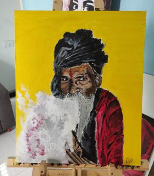 Ajay Jayaram’s painting. (Special Arrangement)