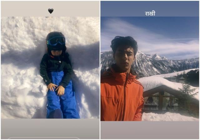Suhana shared pictures of brothers AbRam and Aryan o Instagram. Suhana shared pictures of brothers AbRam and Aryan o Instagram.