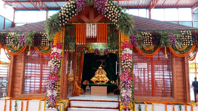 An exclusive pic of Ram Janm Bhoomi Sthali which has been temporarily created for pooja. PM Modi will perform rituals at this place after laying stone foundation of Ram Temple. (Deepak Gupta/HT) An exclusive pic of Ram Janm Bhoomi Sthali which has been temporarily created for pooja. PM Modi will perform rituals at this place after laying stone foundation of Ram Temple. (Deepak Gupta/HT)