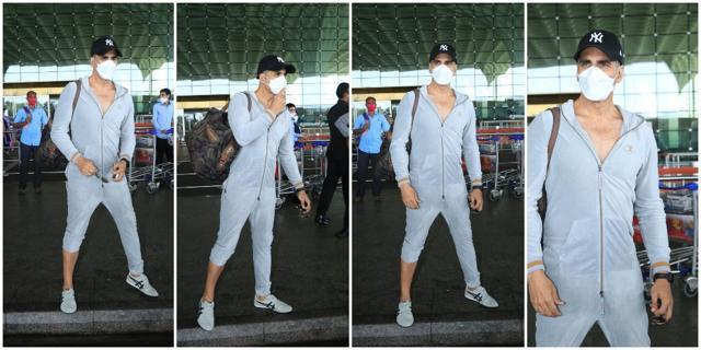Akshay Kumar ar the airport. Akshay Kumar ar the airport.